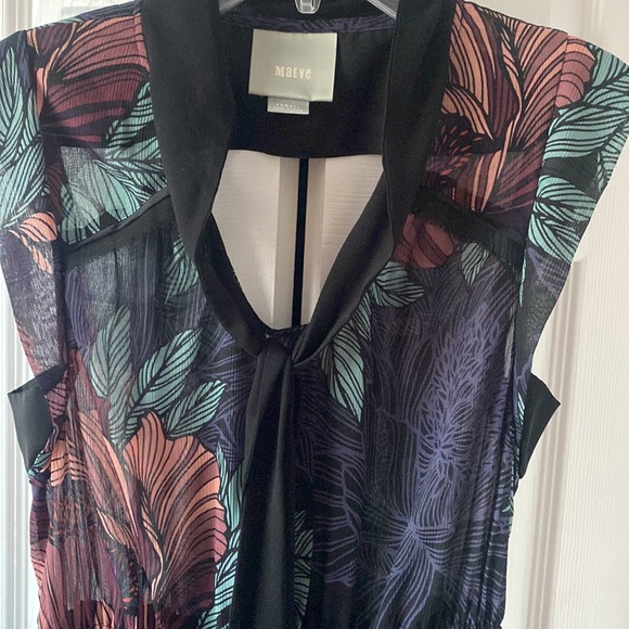 Anthropologie tropical midi sleeveless dress - Picture 6 of 6